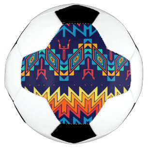 Balón De Fútbol Diseño tribal abstracto