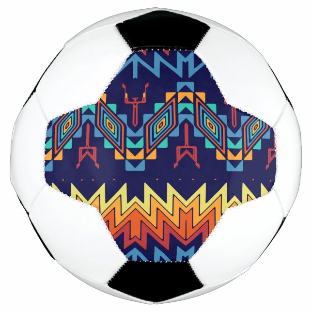 Balón De Fútbol Diseño tribal abstracto (Anverso)