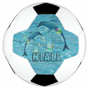 Balón De Fútbol Dolphins divertidos y burbujas