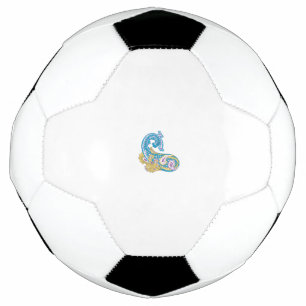 Balón De Fútbol Dot, Sherpa Blue, Golden Sand Design