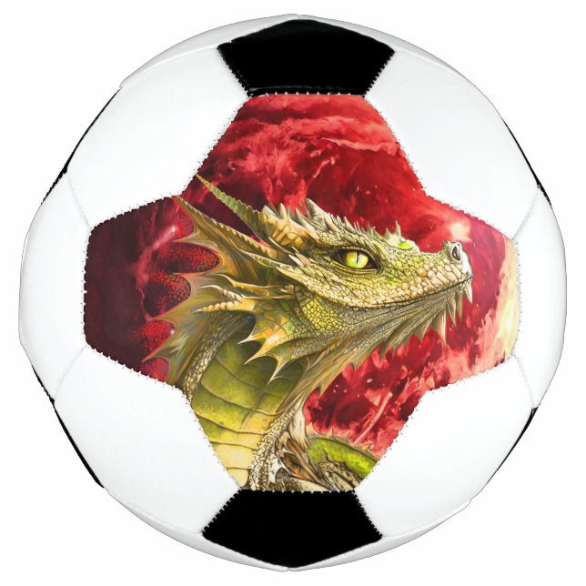 Balón De Fútbol Dragón en la luna sangrienta (Anverso)