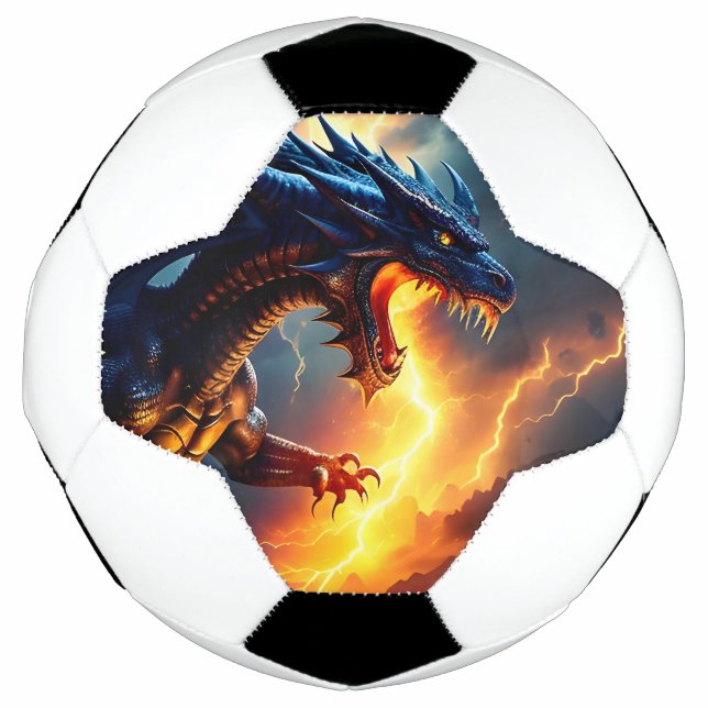 Balón De Fútbol Dragon Fire Lightning Fight Two (Anverso)