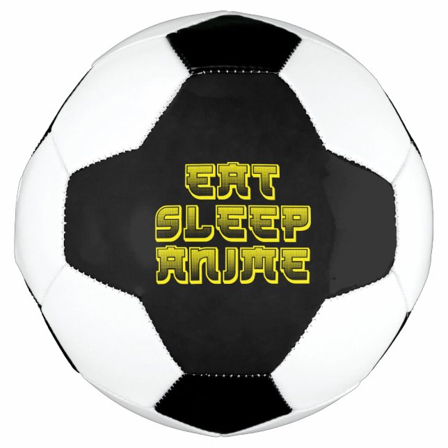 Balón De Fútbol Eat Sleep Anime (Anverso)