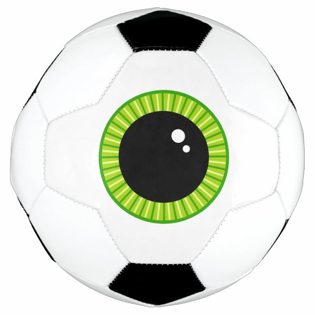 Balón De Fútbol Ébola verde divertida (Anverso)