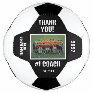 Balón De Fútbol Editable Soccer Coach Appreciation Team Design