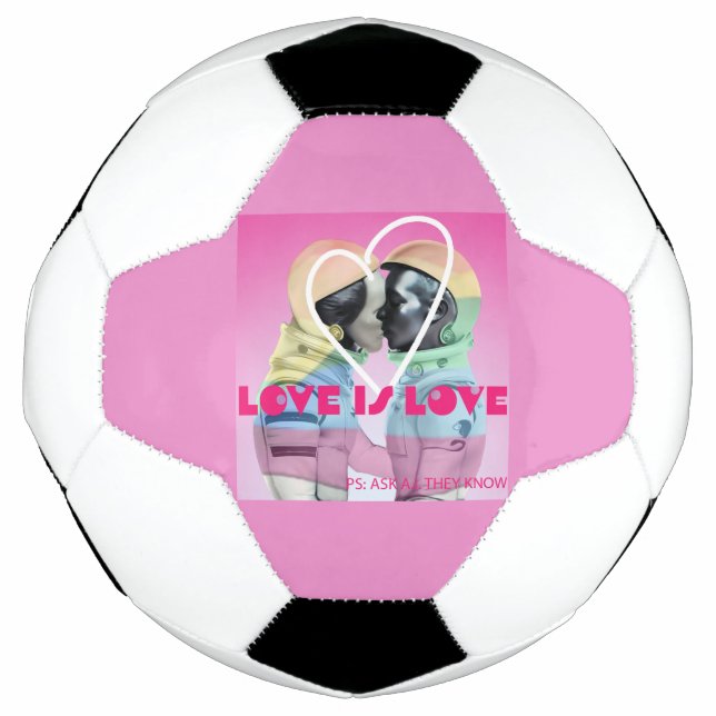 Balón De Fútbol El amor es amor. (Anverso)