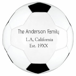 Balón De Fútbol el apellido de la familia año de fundación lugar c