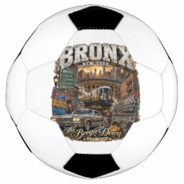 Balón De Fútbol El Bronx Nueva York Boogie Down Collage Urbano