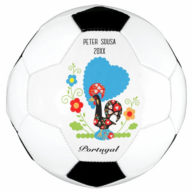 Balón De Fútbol El gallo portugués (Anverso)