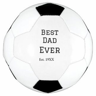 Balón De Fútbol El mejor papá jamás se presentó. Añadir el nombre 