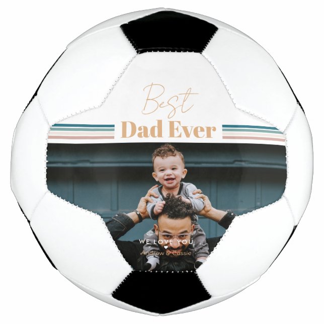 Balón De Fútbol El mejor papá... te queremos (Anverso)