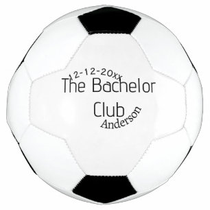 Balón De Fútbol el nombre del club de soltero año elegante curvy d