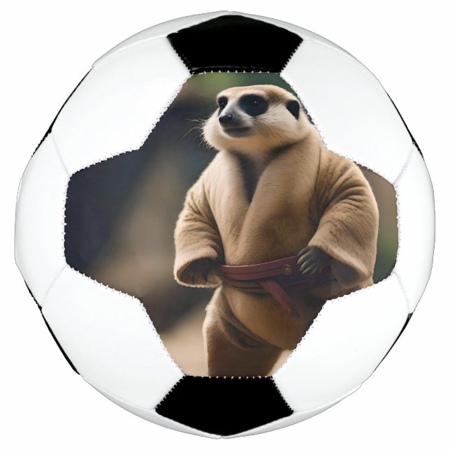 Balón De Fútbol El poderoso suricato: enfrentamiento de sumo, (Anverso)