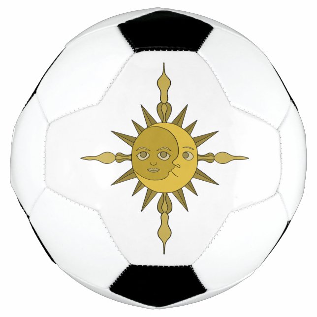 Balón De Fútbol El sol y la luna (Anverso)