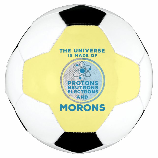 Balón De Fútbol El Universo está hecho de tontos (Anverso)