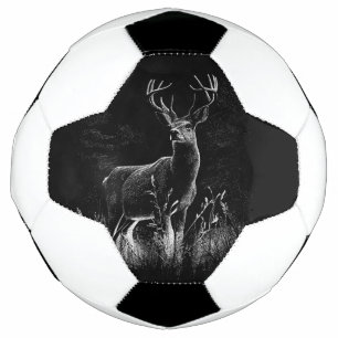 Balón De Fútbol El venado majestuoso en la naturaleza - Arte blanc