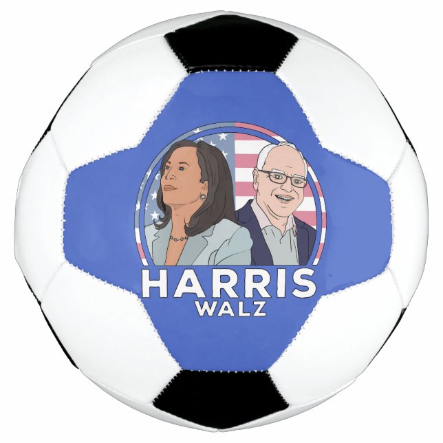 Balón De Fútbol Elección de Harris Walz (Anverso)