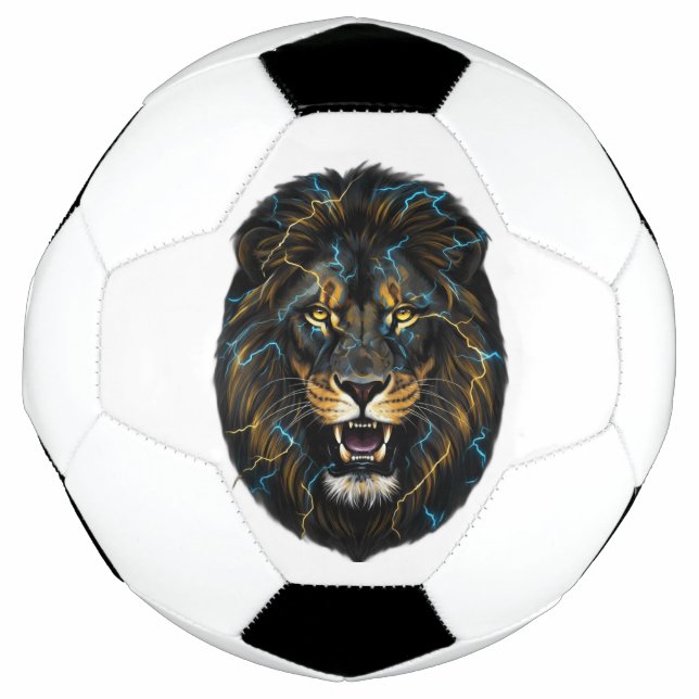 Balón De Fútbol Electric Thunder Lion Soccer Ball (Anverso)