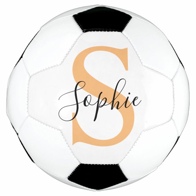 Balón De Fútbol Elegant Script Custom Name Personalized Gift (Anverso)