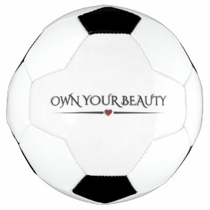 Balón De Fútbol Elegante Moderno "Posee Tu Belleza" Chic Picklebal