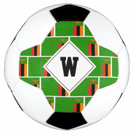 Balón De Fútbol Elegante ZAMBIA FLAG Monograma Ball de fútbol