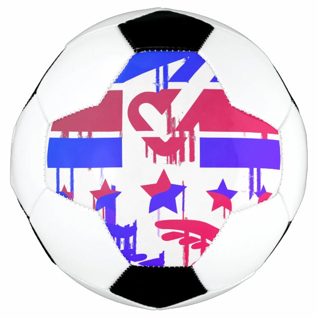Balón De Fútbol Emblema creativo de empoderamiento y representació (Anverso)