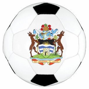 Balón De Fútbol emblema de antigua y barbuda
