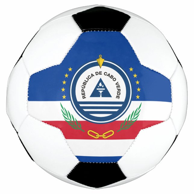 Balón De Fútbol emblema de cabo verde (Anverso)