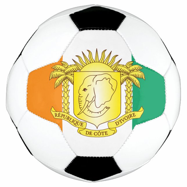 Balón De Fútbol emblema de côte d'ivoire (Anverso)