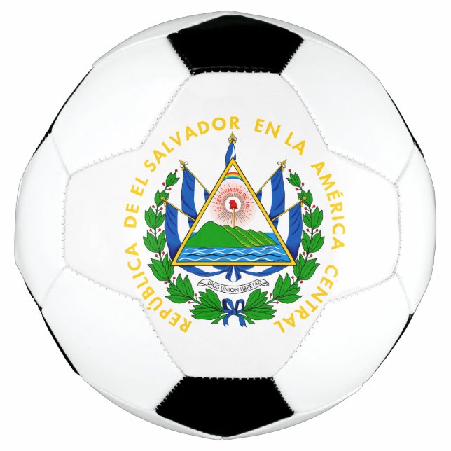 Balón De Fútbol emblema de el salvador (Anverso)