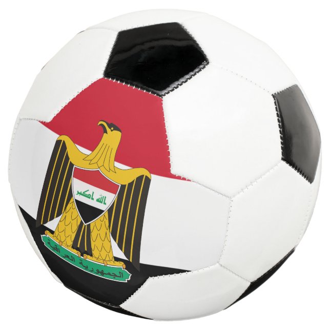 Balón De Fútbol emblema de Irak (Tres cuartos)