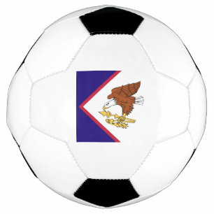 Balón De Fútbol Emblema de la bandera de Samoa Americana