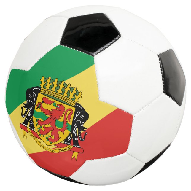 Balón De Fútbol emblema de la república del congo (Tres cuartos)