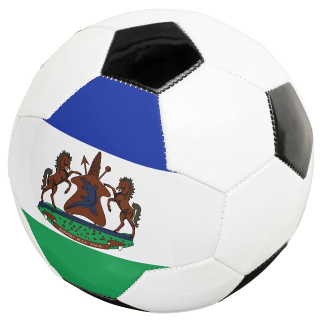 Balón De Fútbol emblema de lesotho (Tres cuartos)