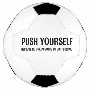 Balón De Fútbol Empujarse - Citas Motivativas De Gimnasio