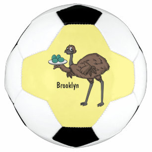 Balón De Fútbol Emu con ilustracion personalizado de huevos