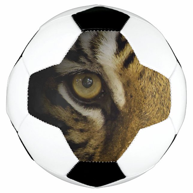 Balón De Fútbol En el ojo de un tigre (Anverso)