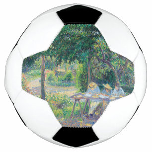 Balón De Fútbol Enfants attabés dans le jardin Camille Pissarro