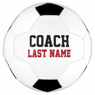 Balón De Fútbol Entrenador Apellido Personalizado