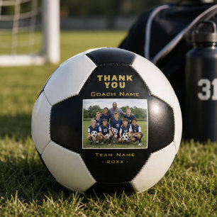 Balón De Fútbol Entrenador de Fútbol Foto de Agradecimiento al Equ