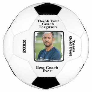 Balón De Fútbol Entrenador de fútbol personalizado Foto Gracias