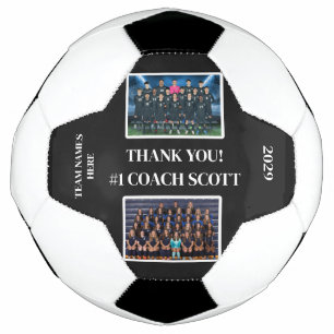 Balón De Fútbol Entrenador de fútbol personalizado Team 2 Photo Gr