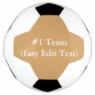 Balón De Fútbol Equipo #1 (texto de edición fácil)