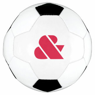 Balón De Fútbol Equipo Deportivo con Patrón Carmesí Vibrante