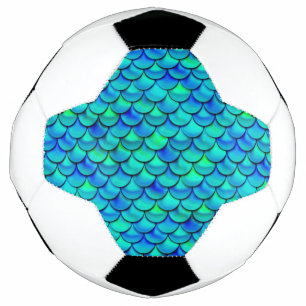Balón De Fútbol Escalas azules de Aqua Falln