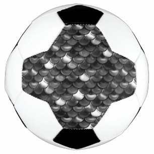 Balón De Fútbol Escalas de negro y blanco caídas