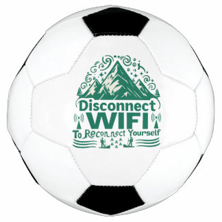 Balón De Fútbol Escapar de la conexión digital con la naturaleza