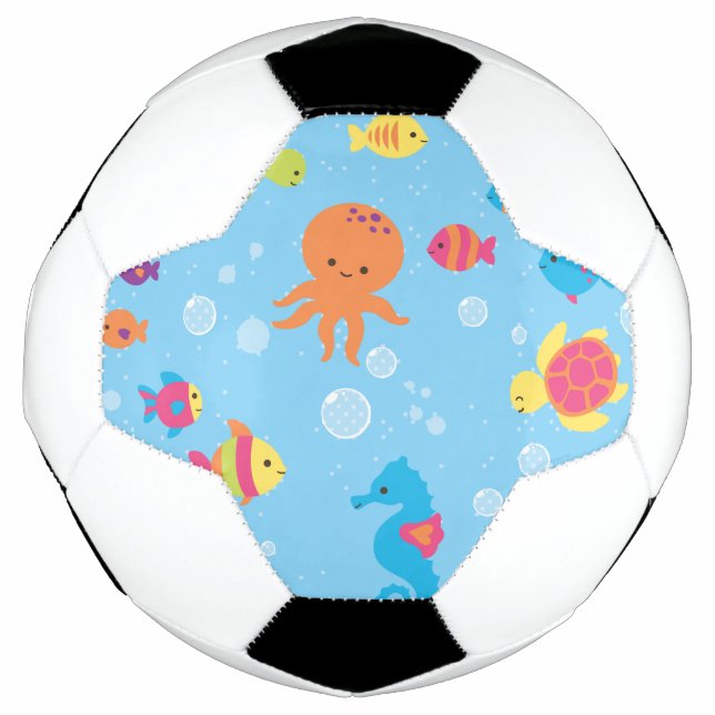 Balón De Fútbol Escena submarina suave (Anverso)