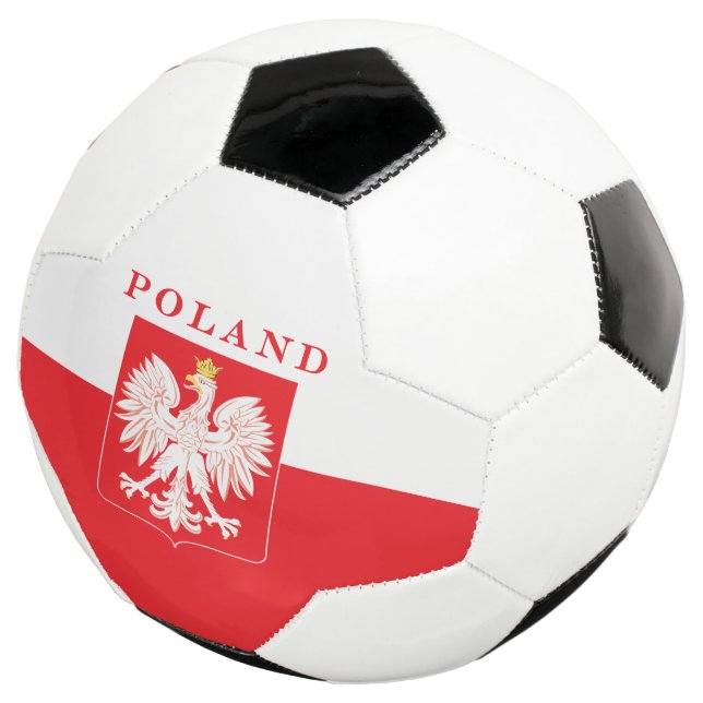 Balón De Fútbol Escudo rojo del águila de Polonia (Tres cuartos)
