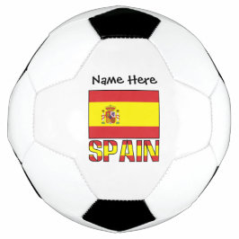 Balón De Fútbol España y la bandera española personalizada